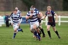 No catching Tynedale's Matty Shieds as he runs half the length of the field to scoring a try against Old Albanians. Photo: David T. Hewitson/Sports for All Pics